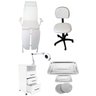Kit Podologia Cadeira Luminária com Exaustor Armário Mocho Bandejas Fiscomed Kit Poltrona para Podol - 1