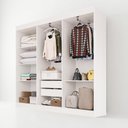 Ver imagem 4 de Guarda-Roupa Casal com 6 Portas e 2 Gavetas 177cm Multimóveis Branco