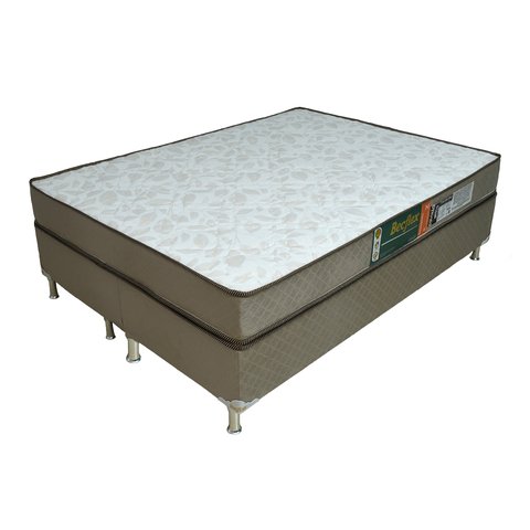 Conjunto Box Completo Queen Becflex Titan Mag Gold 1,58 X 1,98 X 0,46 (cama Box + Colchão)