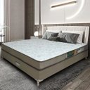 Ver imagem 2 de Conjunto Box Completo Queen Becflex Titan Mag Gold 1,58 X 1,98 X 0,46 (cama Box + Colchão)