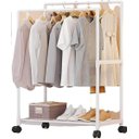 Ver imagem 6 de Arara Sapateira C/ Rodas Cabideiro de Roupas Sapatos Branco