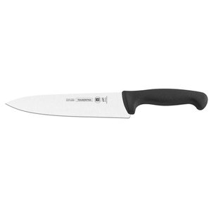 Faca para Carne 10" Lâmina Aço Inox Tramontina Cabo Preto Tramontina