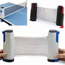 Ver imagem 2 de Rede Retrátil Ping Pong 1,67 Metros Tênis Mesa Universal Nylon Preto
