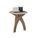 Ver imagem 5 de Mesa de Apoio Jade Off White com Pinho e Tampo Redondo - Artely 003825