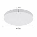 Ver imagem 3 de Painel LED Infinity 18W 3000k Redondo Bivolt de Embutir ou Sobrepor Branco Quente ST2876