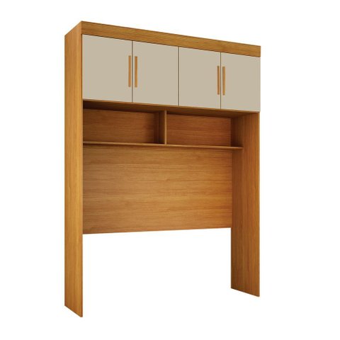 Modulado Aero Casal 4 Portas Orion - Leifer Móveis Cinamomo/off White