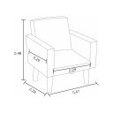 Ver imagem 3 de Mini Poltrona Cadeira Infantil Nina de Criança Suede Rosa Bebê Pés Palito