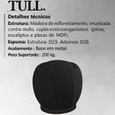 Ver imagem 3 de Puff Puf Para Sala Base Metal Tull Veludo SL 944 Peer