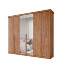 Ver imagem 2 de Guarda-Roupa Casal 267cm 6 Portas com Espelho 100% MDF Linhares Espresso Móveis Marrom/Cinamomo