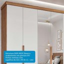 Ver imagem 6 de Guarda-Roupa Casal 267cm 6 Portas com Espelho 100% MDF Linhares Espresso Móveis Off White/Cinamomo