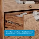 Ver imagem 7 de Guarda-Roupa Casal 267cm 6 Portas com Espelho 100% MDF Linhares Espresso Móveis Off White/Cinamomo