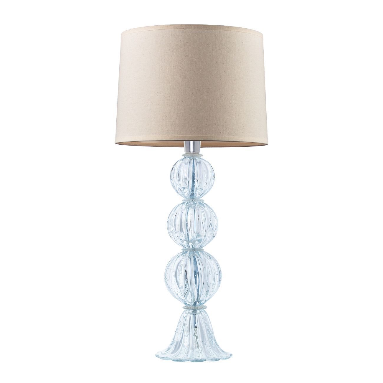 Abajur Murano Três Esferas Transparente