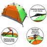 Barraca Camping 2 Pessoas Monta Sozinha Reforçada C/sacola - 2