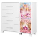 Ver imagem 5 de Quarto Infantil 3 Peças com Mini Cama Carruagem Rosa Z53 - Mpozenato