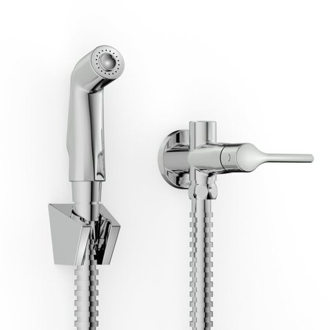 Kit com 2 Ducha Higiênica com Derivação Lix Cromado Celite