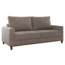 Ver imagem 2 de Conjunto Estofado Living 3 Lugares + 2 Poltrona Napoles Linho Kaki - Casa Giulia