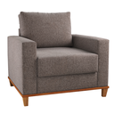 Ver imagem 3 de Conjunto Estofado Living 3 Lugares + 2 Poltrona Napoles Linho Kaki - Casa Giulia