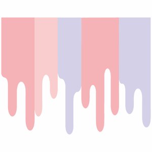 Adesivo de Parede Infantil Cascata de Cores Adesivos Primeiro Quarto Rosa 2 Cartelas