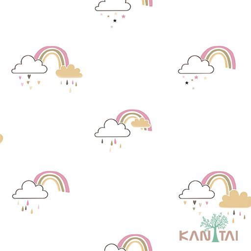 Papel de Parede Kids Arco Iris