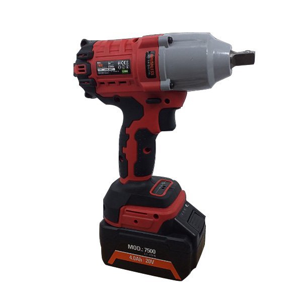 Chave de Impacto 1/2" À Bateria 620nm 20v/4ah com 2 Baterias - Sigma Sgt-7500 - 2