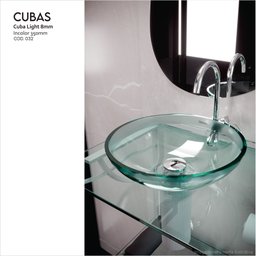Cuba de Apoio de Vidro Temperado 35cm 8mm - 3