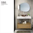 Ver imagem 3 de Cuba de Apoio de Vidro Temperado 35cm 8mm Transparente/Cristal Bronze
