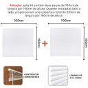 Ver imagem 3 de Persiana Horizontal Pvc 25mm Block Luxo 200larg X 160alt Branca (2 Pçs) - Quarto/sala/ Escritório/co