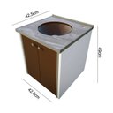 Ver imagem 3 de Gabinete Cris Fenix Le Blanc 42,6 cm Branco/Bege