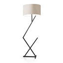 Ver imagem 1 de Luminária Abajur de Chão Bali Cúpula Cilíndrica e Pés de Ferro Preto