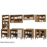 Cozinha Modulada Completa de Canto Lombardia Freijó Off White - 5