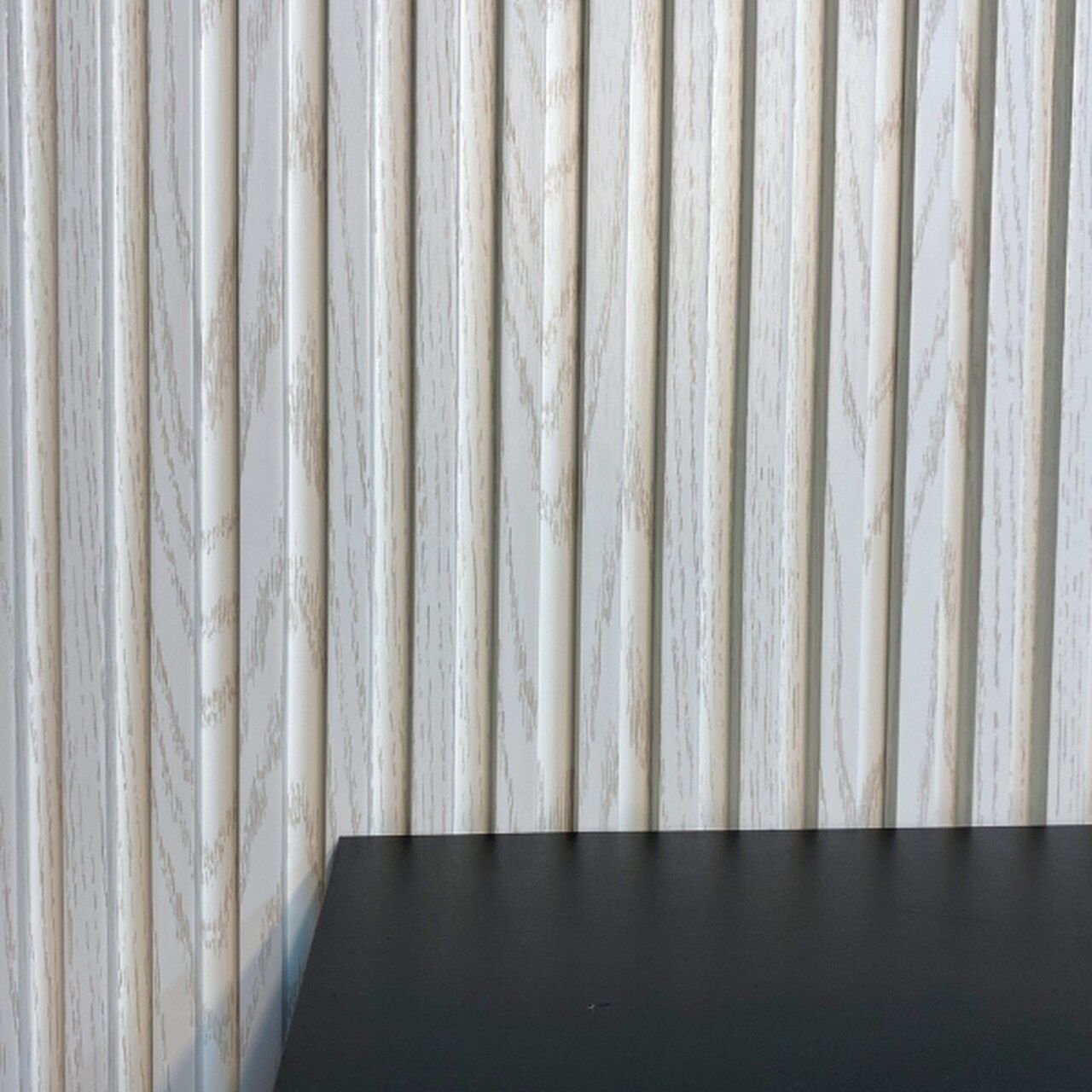 Kit 13 Painel Ripado Cor: Branco Wpc Interno Wave 2,90m X 15cm (0,43m²) - 3