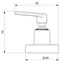 Ver imagem 2 de Kit com 2 Acabamento de Registro Base Reforma 1/2, 3/4, 1 Smart - N Celite