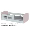 Ver imagem 6 de Cama Infantil Montessoriana Ninho Tamanho Mini Branco/Rosa