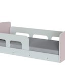 Ver imagem 2 de Cama Infantil Montessoriana Ninho Tamanho Mini Branco/Rosa