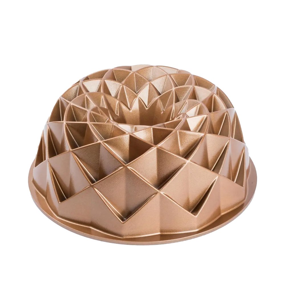 Forma para Bolo Decorada Antiaderente em Alumínio Fundido Redonda 24cm ...