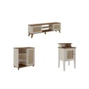 Ver imagem 2 de Conjunto Sala Charlotte: Rack 4524+ Mesa 4518+ Buffet 4520