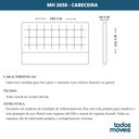 Ver imagem 3 de Cabeceira MH-2650 Herval Estofada Casal 195 cm Veludo Marrom B