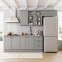 Ver imagem 1 de Cozinha Compacta 4 Peças com Balcão para Pia e Aéreo para Geladeira Americana