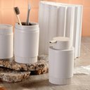 Ver imagem 4 de Porta Sabonete Líquido para Banheiro Dórica ou Bege 300ml Suporte Dispenser Sabão Lavabo