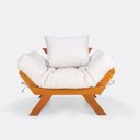 Ver imagem 2 de Poltrona Japão Madeira Maciça Cor Mel