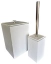 Ver imagem 1 de kit lixeira esconde sacola + porta escova sanitária acrílica