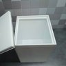 kit lixeira esconde sacola + porta escova sanitária acrílica - 5