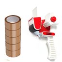 Ver imagem 1 de Kit Suporte Fita de Embalagem + 4 Fitas de embalagem marrom Adelbras 48X45