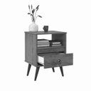 Ver imagem 4 de Conjunto 2 Mesa de Cabeceira 1 Gav - Ted - Cores - Preto/freijó