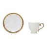 Conjunto 6 Xícaras Café Porcelana C/ Pires Paddy 90 Ml Branco Wolff - 2