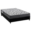 Ver imagem 1 de Cama Box Viúva: Colchão Espuma Ortobom D33/EP Anatômico Fort Tech ISO 100 + Base CRC Suede Black(128