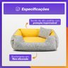 Enxoval Cama de Cachorro Impermeável Dupla Face Lola 65x50 Pets - 2