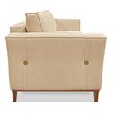 Ver imagem 6 de Kit Poltrona e Sofá Living 2 Lugares 1,90m Vega Linho Pés Castanho - Pallazio Cor:Dourado
