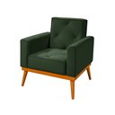 Ver imagem 2 de Poltrona em Veludo Florença Verde