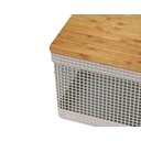 Ver imagem 2 de Cesto Organizador Grid Tampa Bambu 20 L Bege ou Cg355bgf